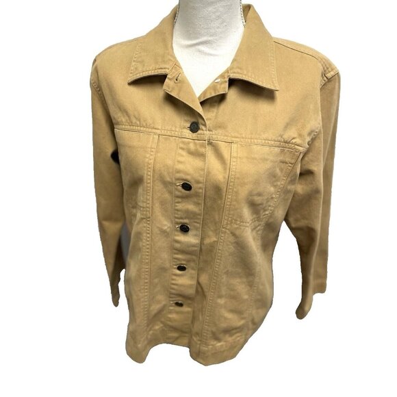 Blassport Brown Women’s Jacket Denim Button Down Jacket Size XL - Picture 13 of 13